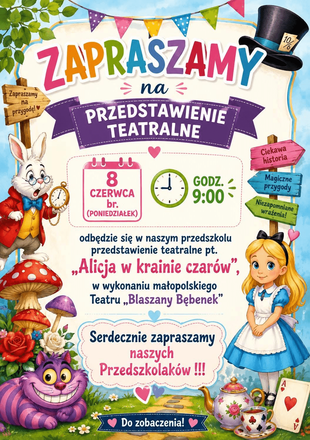 You are currently viewing Zapraszamy na przedstawienie teatralne 08.06.2026